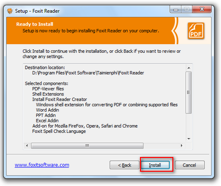 cai dat foxit reader 6